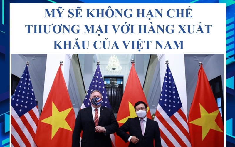 THE USA WILL NOT LIMIT TRADE WITH VIETNAM'S EXPORTS